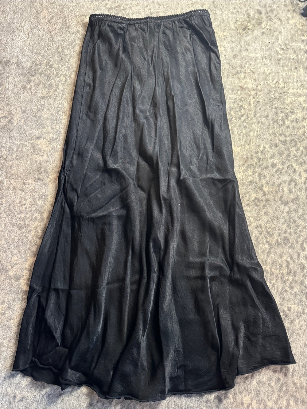 Satin Midi Skirt